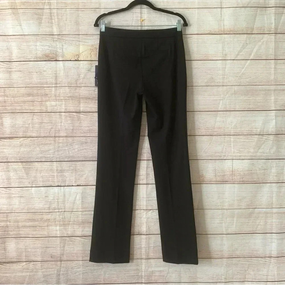 Not Your Daughter Jeans Ponte Knit Slim Trouser Pants Size 4 Black Straight Leg - Picture 8 of 14